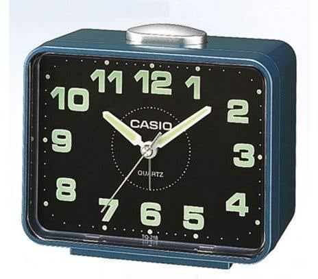Get Casio TQ-218-2DF Analog Alarm Clock - Petrol with best offers | Raneen.com