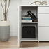 South Shore 1-Door Office Storage Unit with File Drawer, Pure White