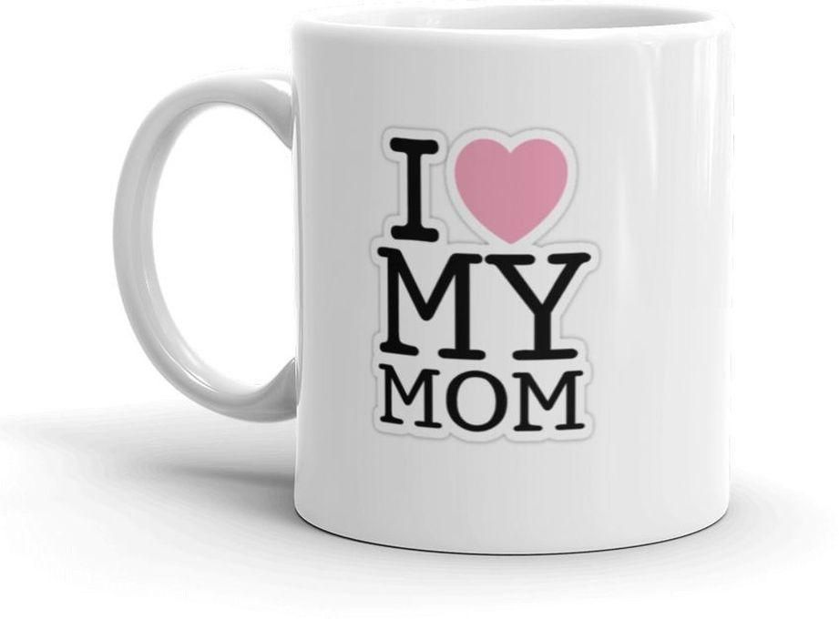 I Love My Mom Ceramic Mug - Multicolor