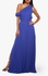 Royal Blue Off Shoulder Maxi Dress