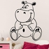 Decorative Wall Sticker - Hippopotamus Happy