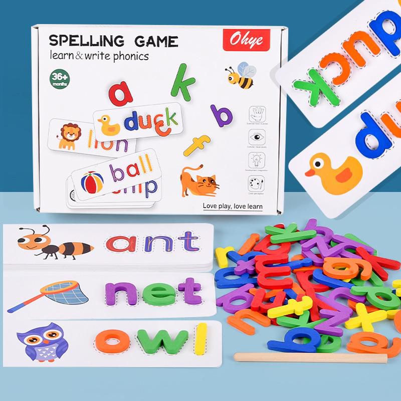 Early Education Children Spelling Word Cognitive 26 English Letter