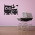 Decorative Wall Sticker - Caricatures Owl And Her Little