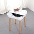 KAI Side Table, Minimalistic Nordic Style bedside table, sofa side table, nightstand, end table with storage unit &amp; beechwood legs for Bedroom, Living Room &amp; office (Sage Green)