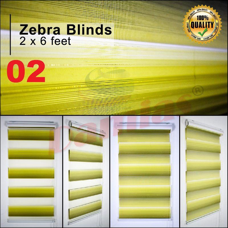 Smartshopmalaysia Bidai Roller Blind 2'(W) x 6' (H) - 60cm x 180cm (20 Colors)