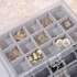 misaya Earring Jewelry Organizer with 5 Drawers, Birthday and Mother's Day Gift, Clear Acrylic Jewelry Box for Women, Velvet Earring Display Holder for Earrings Ring Bracelet Necklace, Gray