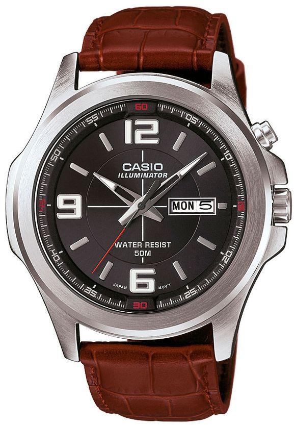 Casio MTP-E202L-1A Leather Watch - Brown