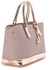 Joy & Roy Solid Leather Hand Bag - Dusty Rose