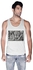 Creo Engine Bikers  Tank Top For Men - L, White