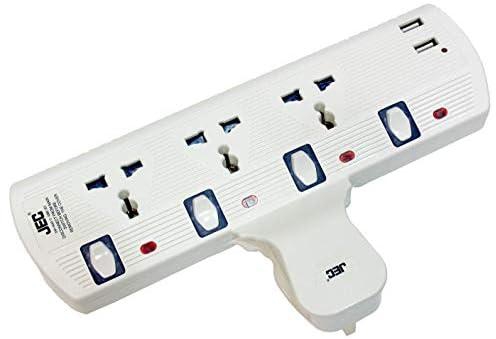 JEC 3 Way Extension Socket with USB- (Ead-5640-3)