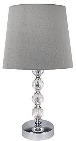 Table Lamp, Silver/Grey - QU8