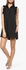 Black Frill Sleeve T-Shirt Dress