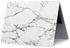 Hard Plastic Body Shell Case with Keyboard Skin Cover for For Apple Macbook Pro 13 13.3in (White Marble)