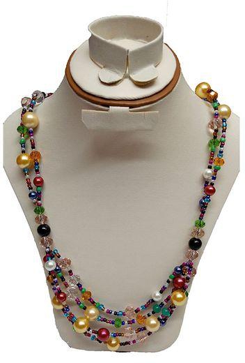 Handmade Necklace- Loli -Crystal- Marmar Hand Made