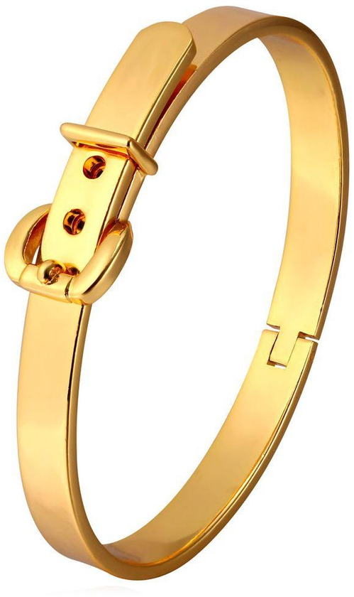 Trendy Belt Gold Plated Bracelet