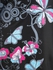 Plus Size Chains Butterfly Print Cold Shoulder Tee - L