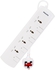Philips Power Multiplier 4-Way Extension Socket NB-0003 White 2m