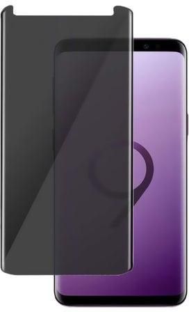 لاصقة حماية للشاشة من الزجاج المقوى 5D لهاتف سامسونج جالاكسي S9 أسود / شفاف