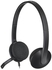 Logitech H340 Wired Headset, Stereo Headphones, USB - Black