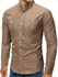 Solid Color Pocket Decoration Long-sleeved Shirt - S