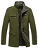 معطف قطن مع طاقية قابلة للإزالة بطراز عسكري باركا أخضر