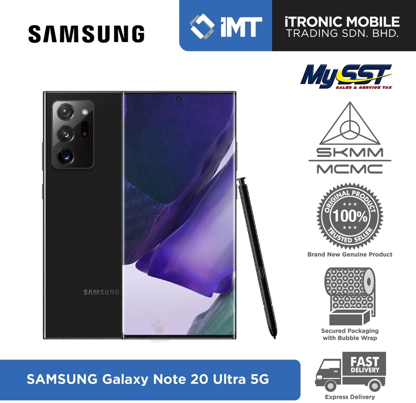 [MY] Samsung Galaxy Note 20 Ultra 5G [12GB RAM/256GB ROM] (3 Colors)