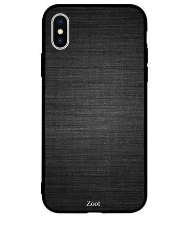 Skin Case Cover -for Apple iPhone X Black Lines Texture Black Lines Texture