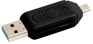 Micro USB 2-In-1 OTG Card Reader Black