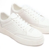 Plain Leather Sneakers - White
