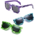 Fashion Sunglasses Kids cos play action Game Toy Minecrafter Square Sunglasses