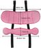 Supwell Child Car Head Support, Adjustable Cotton Car Seat Headrest for Baby Kids Toddler, Head Protector Strap and Neck Support Band,Pink
