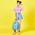 Generic student backpack Flamingo student bag backpack backpack