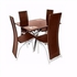 Dining With 4 Leather Chairs