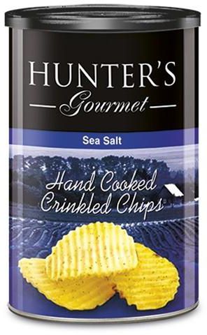 Hunter Gourmet Hand Cooked Crinkled Chips Sea Salt - 113 g