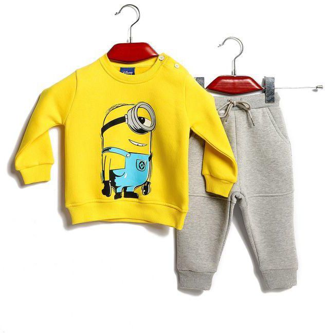 Disney Minions Set Pajama Yellow For Boys