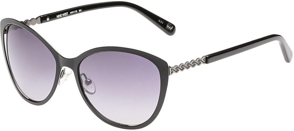 Nine West Cat Eye Metal Women Sunglasses - NW117S-BLACK - 55-17-135 mm