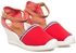 Polo Club PA1006L002 Captain Horse Academy Wedge Shoes for Women - 41 EU, Red