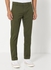 Solid Pattern Skinny Fit Pants Military Green