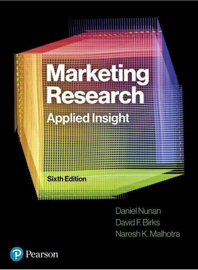 Pearson Marketing Research:Applied Insight ,Ed. :6