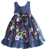 Shift Dress For Girls Size 4 - 5 Years , Multi Color