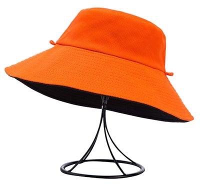 قبعة شمسية بلون واحد برتقالي