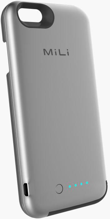 MiLi Power Spring 6 3500mAh Power Bank Case for iPhone 6, Gray - HI-C35-GY