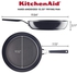 KitchenAid Hard Anodized Nonstick Frying Pan/Skillet, 12.25 Inch, Onyx Black