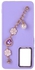 SAMSUNG GALAXY A33/A33 5G - Colored Silicone Cover With Flowers And Heart Stone In A Chain