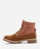 Shoe Room Lace Up Half Boots - Camel