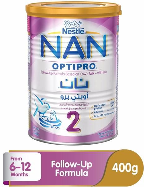Nestle NAN OPTIPRO Stage 2 (6-12 Months Old) Premium Follow-on Formula Powder Tin - 400 g