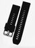 Amazfit Bip 3 Pro / Bip 3- - حزام بديل من السيليكون مع مشبك (أسود)