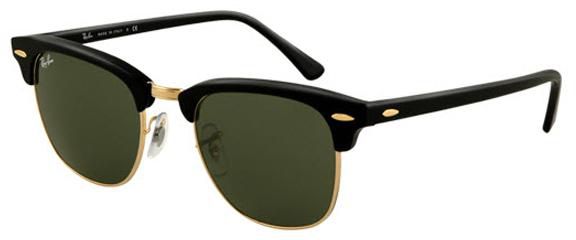 Ray Ban Original Clubmaster Unisex Sunglasses Green Color - RB 3016 W0365-51mm