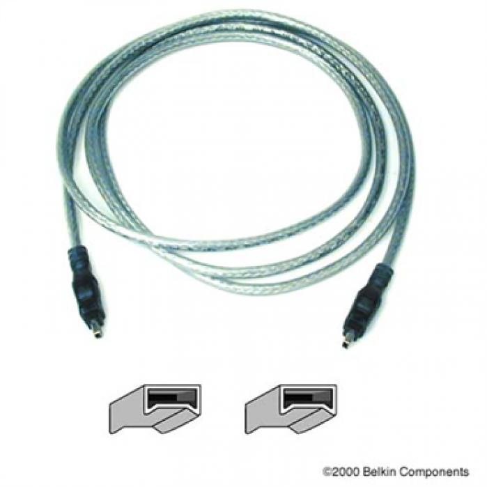 BELKIN F3N402-06-ICE  IEEE 1394 FIREWIRE CABLE (4-PIN/4-PIN) 1.8M