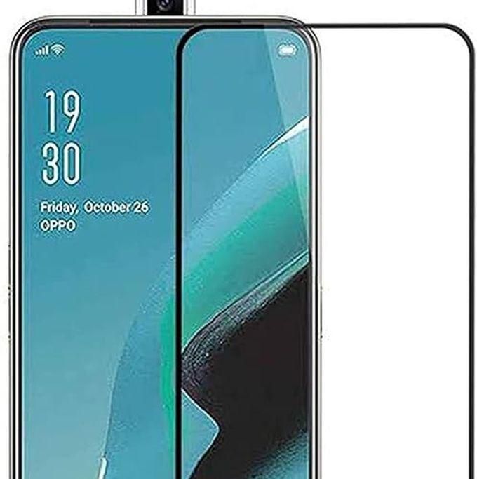 Dragon 9D Glass Tempered Screen Protector Laser Cut, Full Glue, 9H Hardness, Easy Installation Scratch Resistant for Oppo Reno 2F - Black